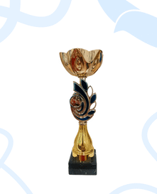 Кубок золотой с синим